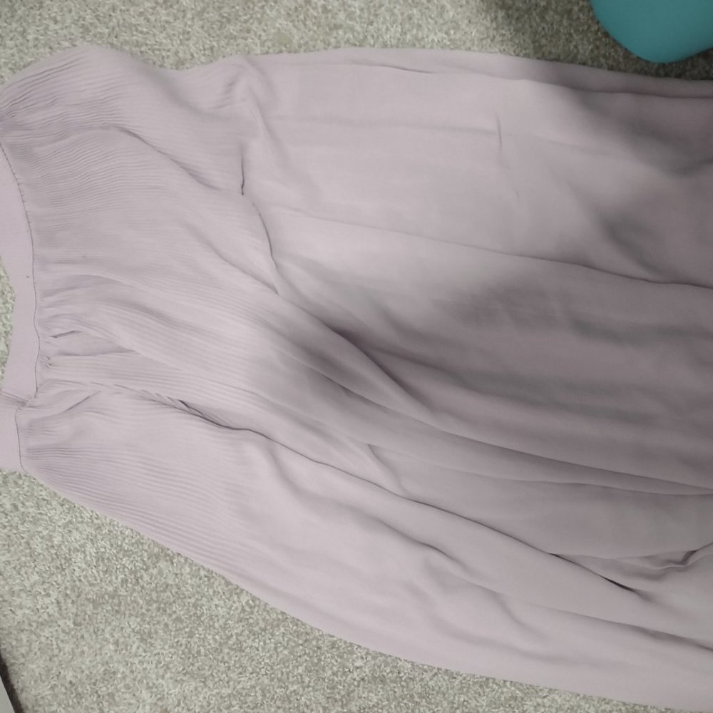 Purple pleated skirt